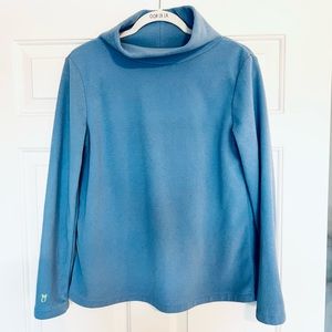 Dudley Stephens Greenpointe Turtleneck- Terry Fleece, baby blue